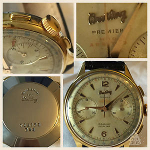 BREITLING PREMIER CRONO MODELLO ARBITRO ANNO 1950 ORO ED ACCIAIO