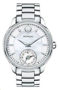 NEW - Movado Swiss Bellina Motion Diamond Stainless Steel Smart Watch - NEW