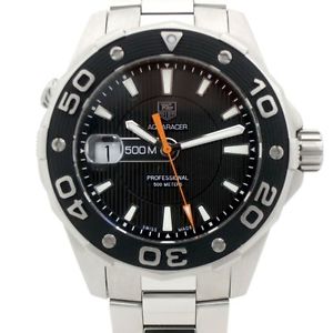 Auth TAGHeuer Aquaracer 500M Men's Quartz SS box&warranty 130166
