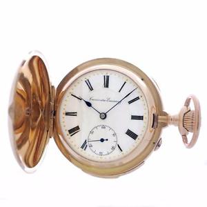 RARE 1880s MINUTE REPEATER BERGEON LOCLE 18K GOLD HEAVY FULL HUNTER Pocket Watch