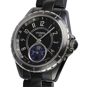 Used Watch Men Chanel J12 38 Firs de Lune H3406 black ceramic Automatic Z1Z