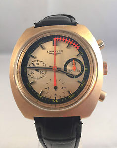 Longines Nonius ref. 8273 Rose Gold 18kt Chono year 70 Valjoux 72