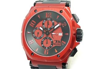 Auth BUTI  MGMCC508NC Aluminum Alloy Rubber belt Wrist Watches 1000 L.. Y1347649