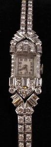 Vintage Women's Hamilton Watch Platinum 56 Diamonds 4.60 TCW w/ Appraisal