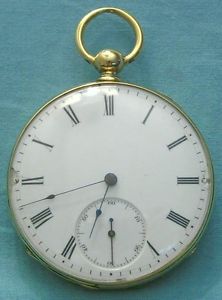 Pocketwatch 18K Key Wind Sandoz Freres Circa 1860