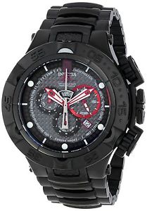 Invicta Jason Taylor Men's Quartz Watch with Black Dial  Chronograph display ...