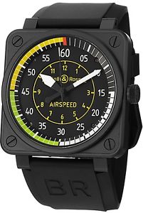 Bell & Ross Luftfahrt BR0192-Airspeed Edelstahl Automatik Herren Armbanduhr
