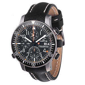 Fortis Mens Cosmonauts Chrono Titanium Watch 660.27.11 L.01 B-42 Limited Edition