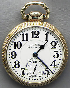 A 16 Size; 23 Jewel; 60 Hour; Illinois Bunn Special Railroad Grade Pocket Watch!