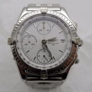 BREITLING CHRONOMAT CHRONOGRAPH STAINLESS STEEL AUTOMATIC WITH DUAL TIME WATCH