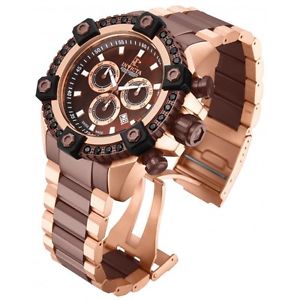 Invicta 15534 Reserve 56Mm Swiss Made Quartz Chronograph 298Ctw Black Spinel