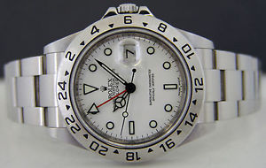 ROLEX - Mens 40mm SS Explorer II - White Index Dial - 16570 SANT BLANC