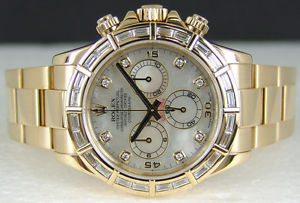 ROLEX - 18kt Gold Mens 40mm DIAMOND Daytona - Pearl Diamond - 116568 SANT BLANC