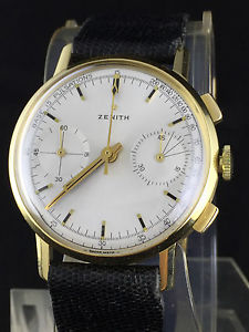 ZENITH CRONO ORO 18 KT ANNI 50 CARICA MANUALE 146D RUOTA A COLONNE 146 D VINTAGE
