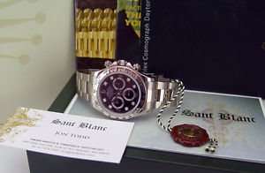 ROLEX - 18kt White Gold  40mm DAYTONA Black Diamond Dial - 116509 SANT BLANC