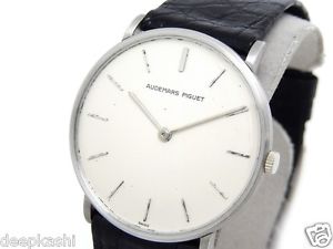 genuine Audemars Piguet round antique K18WG Y1370211 Oyster Perpetual Mens Watch