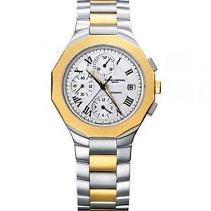 Baume und Mercier MOA8624 Herren Riviera 18kt Gold Zwei Ton Uhr