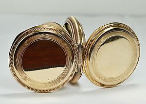 ANTIQUE 1886 ELGIN 16S POCKET WATCH 14k GOLD HUNTER CASE ORNATE B.W.C.co