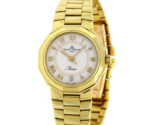 Baume et Mercier RIVIERA All-Gold Model, 18K Yellow Gold w 18K Rose Gold Clasp
