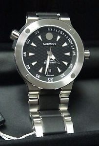 Movado Watch SE Extreme 200 Carbon Dial Automatic Steel Bracelet 0606841 32654