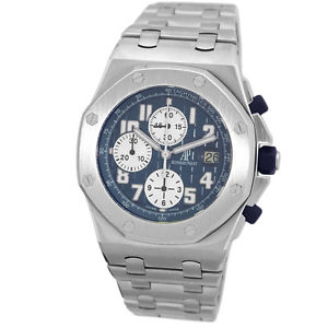 AUDEMARS PIGUET Titanium Offshore Royal Oak Chronograph Blue 44mm 25721TI Warran