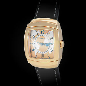 Damiani 18K Rose Gold  GMT Timezone Date Mens' Automatic Watch. New. 140 grams