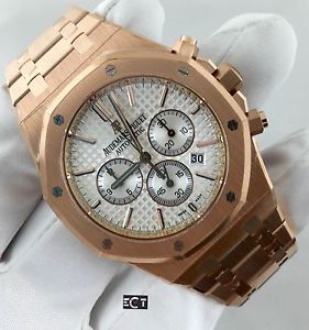 Audemars Piguet Royal Oak Chronograph Rose Gold White Dial 26320OR.OO.1220OR.02