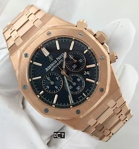Audemars Piguet Royal Oak Chronograph Rose Gold Black Dial 26320OR.OO.1220OR.01