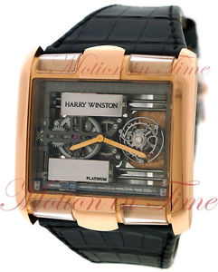 Harry Winston Tourbillon Glissiere Rose Gold Limited 25 Piece Skeleton 350-MATRL
