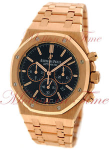 Audemars Piguet Royal Oak Chrono 41mm Rose Gold Black Dial 26320OR.OO.1220OR.01