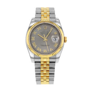 Rolex Datejust 116233 GRJ 18K Oro Amarillo & Acero Reloj Automático De Hombre