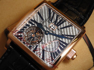 ROGER DUBUIS GOLDEN SQUARE TOURBILLON POWER RESERVE ROSE GOLD LIMITED 28 PIECES
