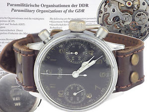 Hanhart Original Flieger-Chronograph Dienstuhr des Ministeriums des Innern DDR