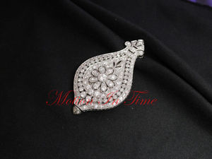 C.H. Meylan Vintage Platinum and Diamond Pendant Watch with Stunning Floriate