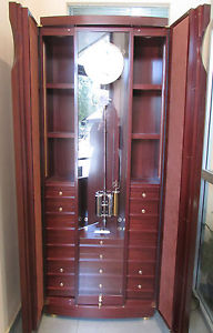 Erwin Sattler Classica Secunda 1995 timepiece Clock  German  Wood Cabinet