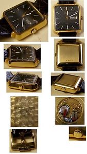 Vintage Bulova Accutron 18ct heavy solid gold case elctronic good working order