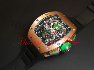 Richard Mille RM011-01 Roberto Mancini 18kt Rose Gold Skeleton Chronograph Rare