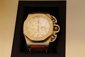 AUDEMARS PIGUET T3 OFFSHORE CHRONO WHITE DIAL WATCH NIB