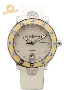Ulysse Nardin Lady Diver Diamonds Ref.: 8103-101 mit Diamanten Perlmutt Blatt