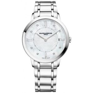 Baume & Mercier “Classima” watch diamonds donna woman quartz ref. M0A10225 new