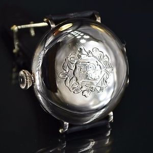 TEUTONIA 14 kt gold huge hunter antique WW1 Swiss made grade men vintage watch
