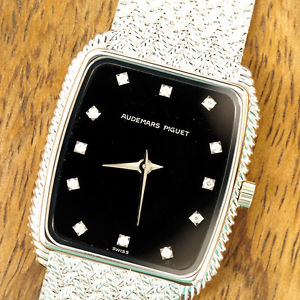Authentic AUDEMARS PIGUET COBRA WG Diamond B78317 Hand-winding Watch F/S #293