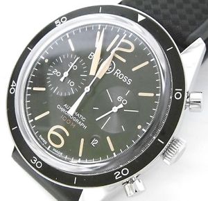 Bell&Ross Chronograph Heritage Br126-94-Sp Auto Black Dial Mint #1005