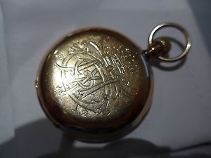 18K Gold Antique Pocket Watch Pre-owned but in Excellent Working Condition