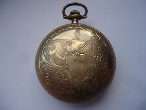 Antique American Waltham Watch Co. American Flag with 24 stars Eagle RARE!!!!