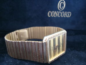 Concord Watch 14KT yellow Gold 67.3 Grams or 44.2 DWT 26x28mm 7 1/2