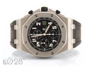 Audemars Piguet Royal Oak BLACK 26020ST.OO.D001IN.01 Full Set 2005 D (10778)