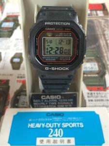 CASIO G-SHOCK DW-5000C-1A 240 1st model with original accessories *Used**Rare*