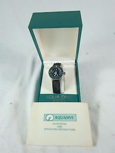 VINTAGE LADIES AQUADIVE 1000 STAINLESS STEEL WRISTWATCH 17J SWISS MADE