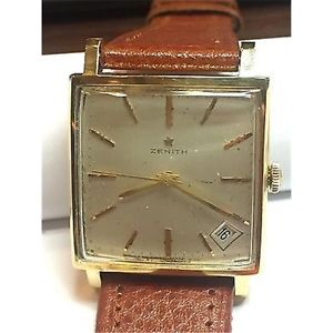 ZENITH CIOCCOLATONE ORO 18 KT GRANDE MISURA 30 *38 MOLTO RARO DATARIO